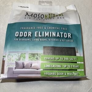 Moso Natural Air Purifying Bag 600g Odor Eliminator for Kitchen Bedroom Pets New